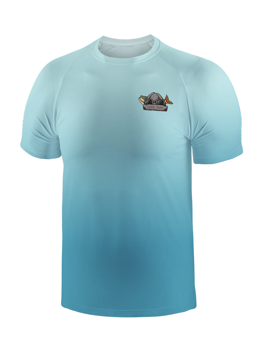 Fishing Make Me Feel Alive Gradient Fishing Tee