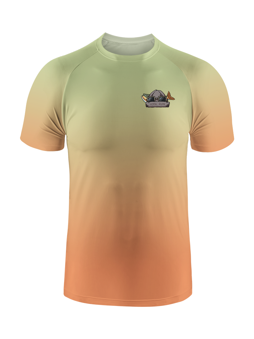 Fishing Make Me Feel Alive Gradient Fishing Tee