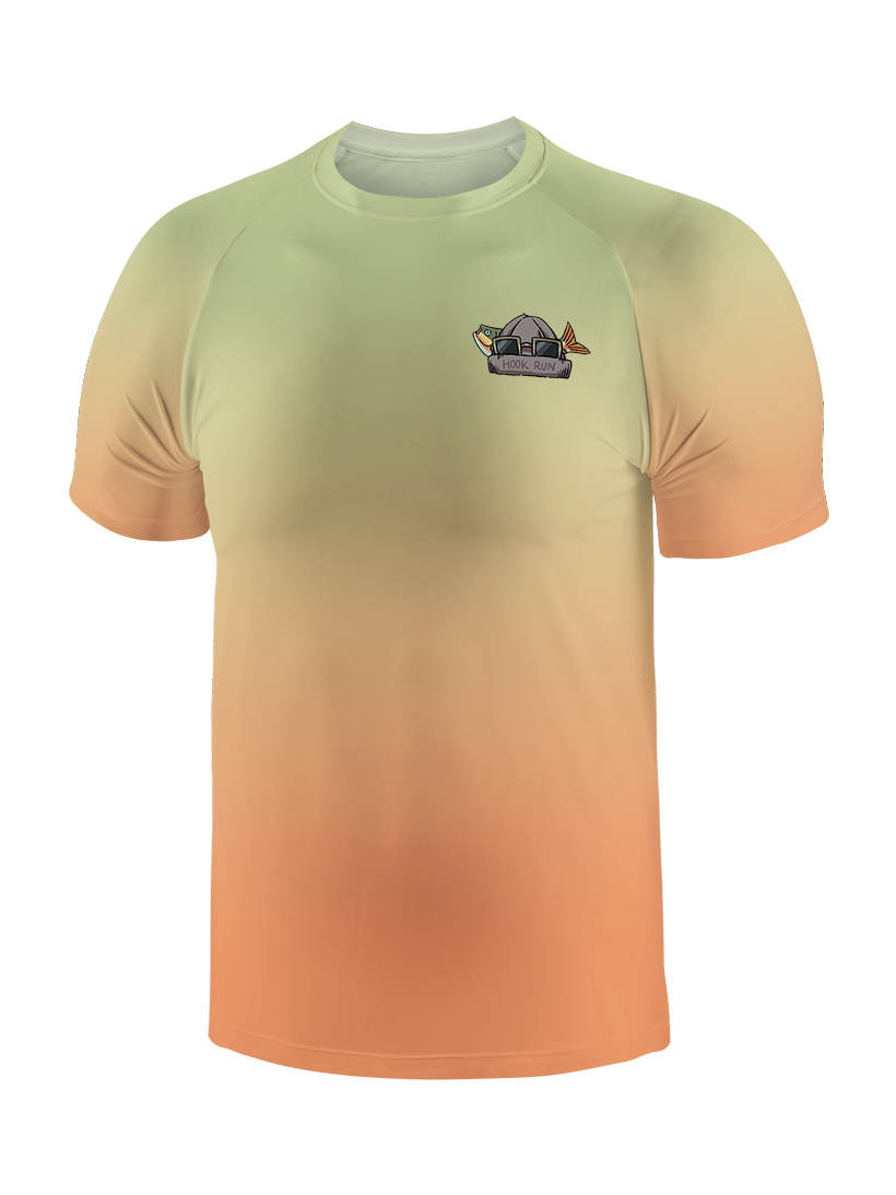 Fishing Make Me Feel Alive Gradient Fishing Tee