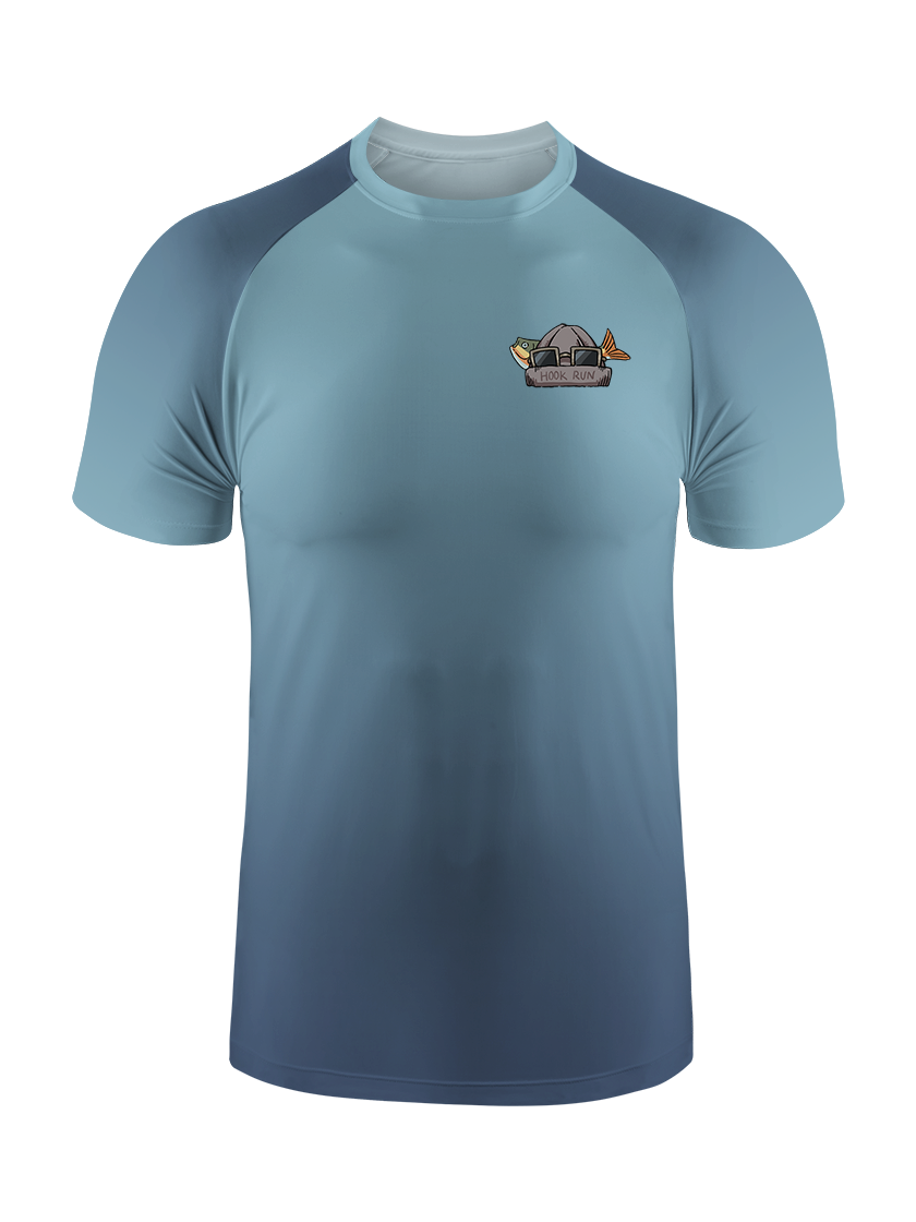 Fishing Make Me Feel Alive Gradient Fishing Tee