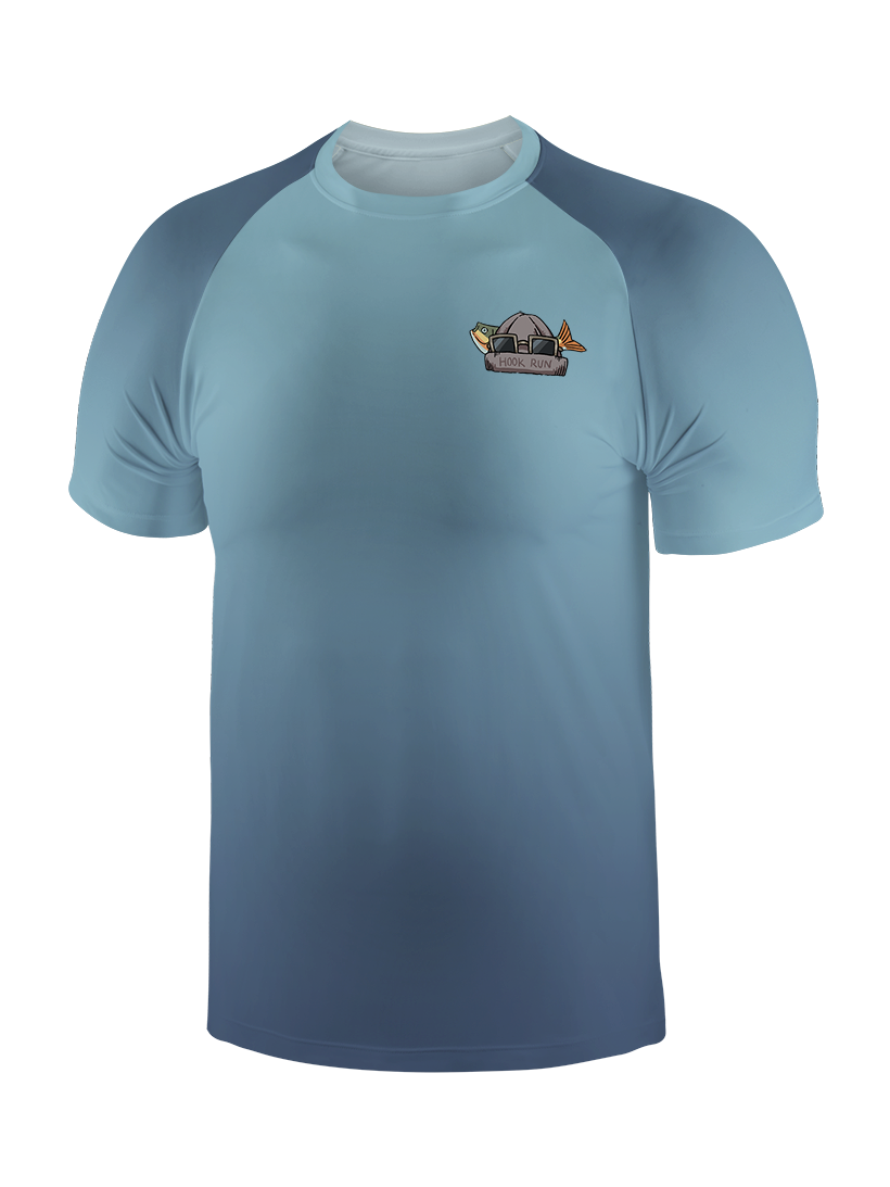 Fishing Make Me Feel Alive Gradient Fishing Tee