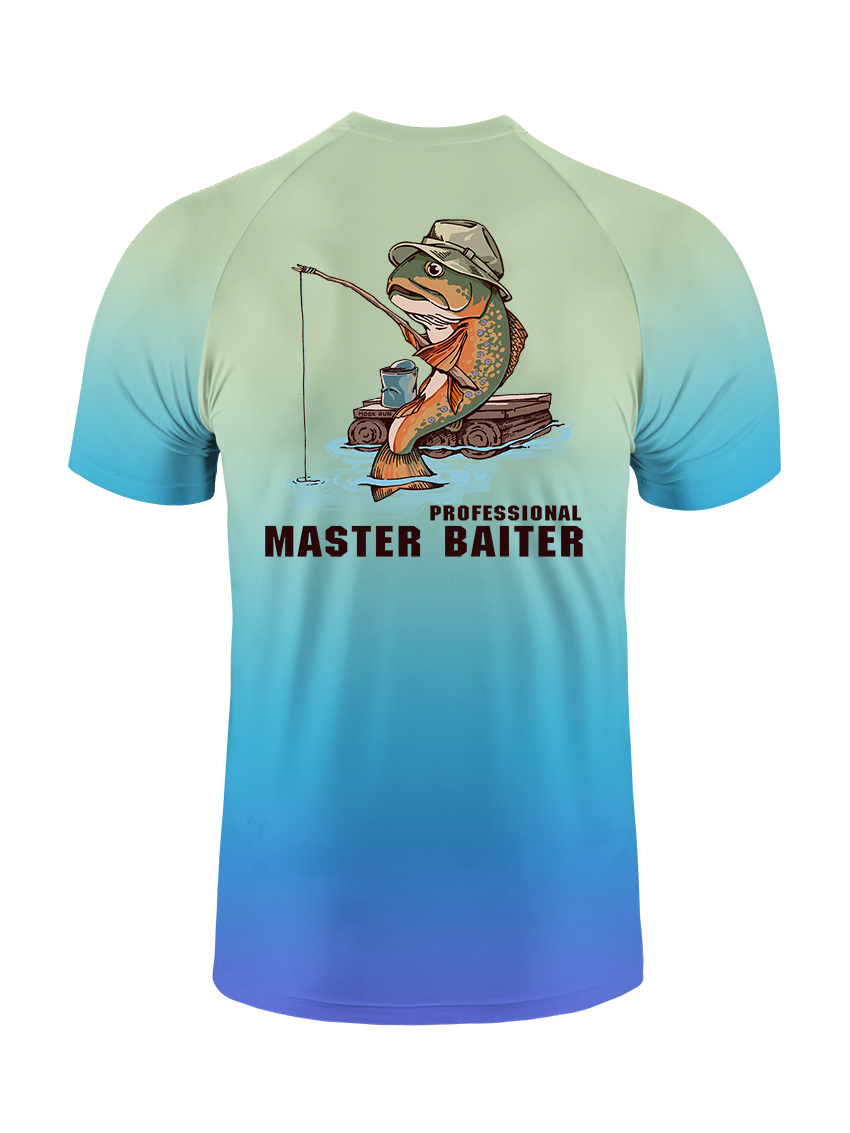 Professional Master Baiter Gradient Fishing Tee