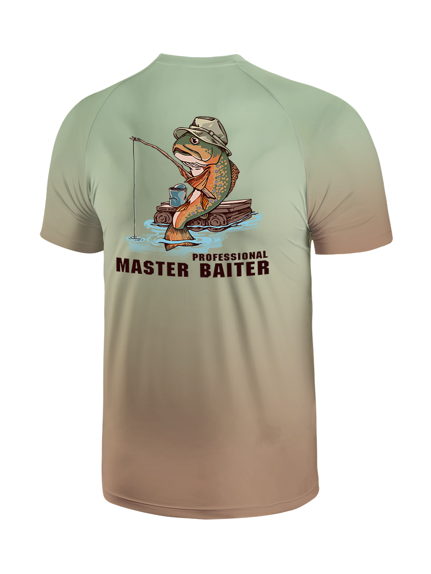 Professional Master Baiter Gradient Fishing Tee