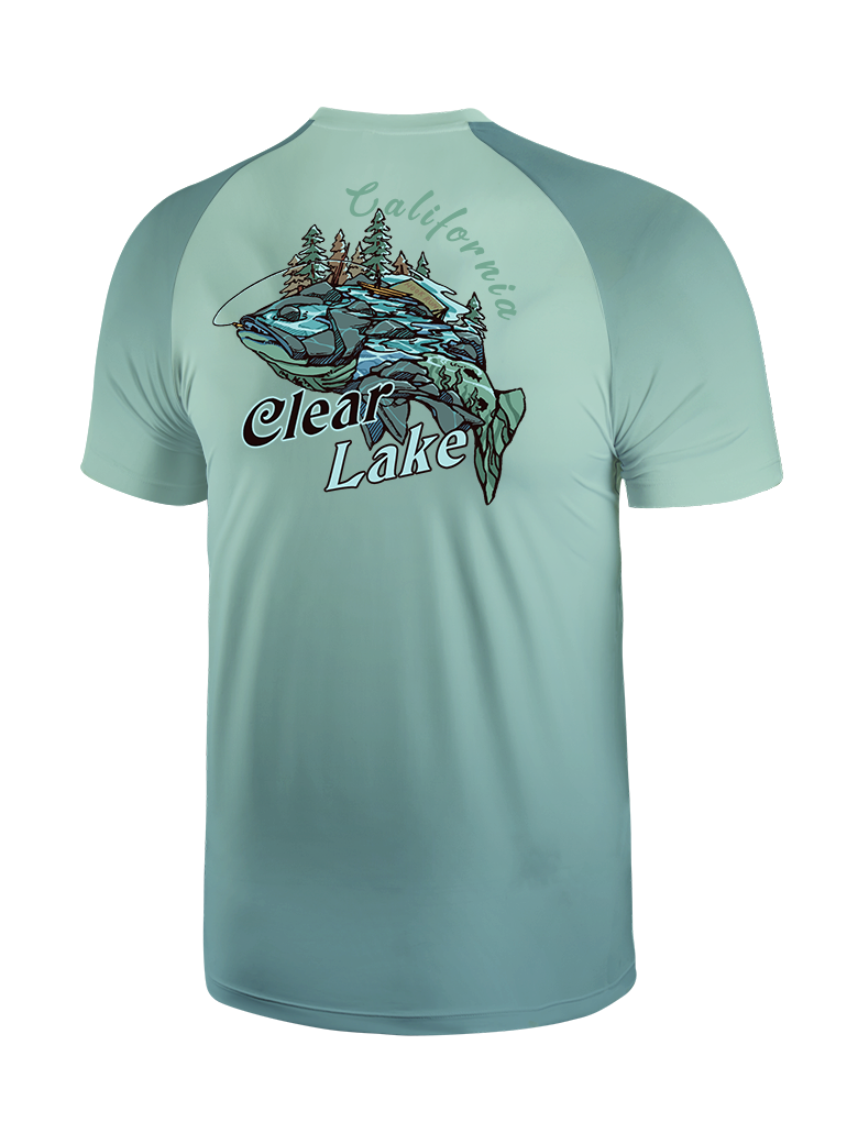 Reel Moments at Clear Lake Vibrant Fishing Tee