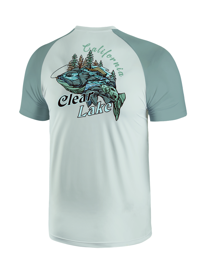 Reel Moments at Clear Lake Vibrant Fishing Tee