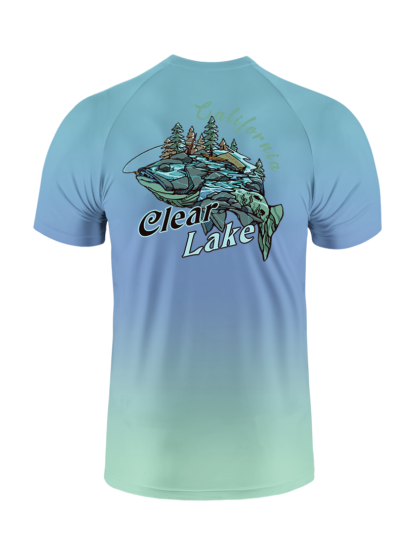 Reel Moments at Clear Lake Vibrant Fishing Tee