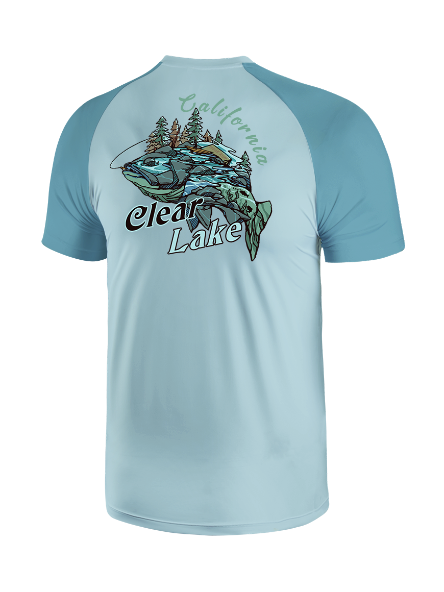 Reel Moments at Clear Lake Vibrant Fishing Tee