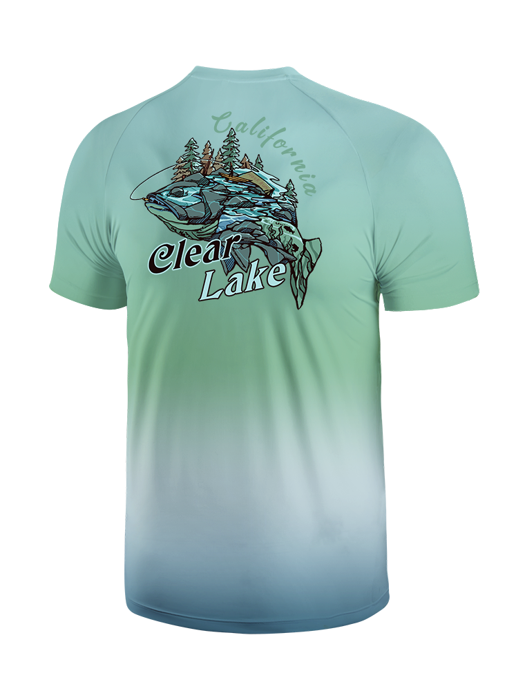 Reel Moments at Clear Lake Vibrant Fishing Tee