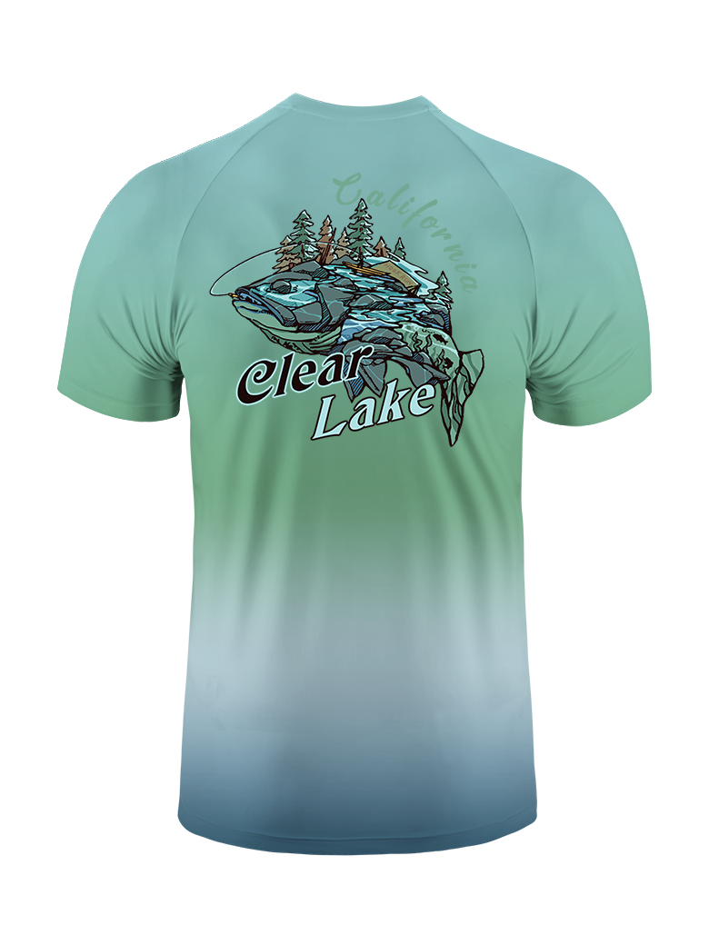 Reel Moments at Clear Lake Vibrant Fishing Tee