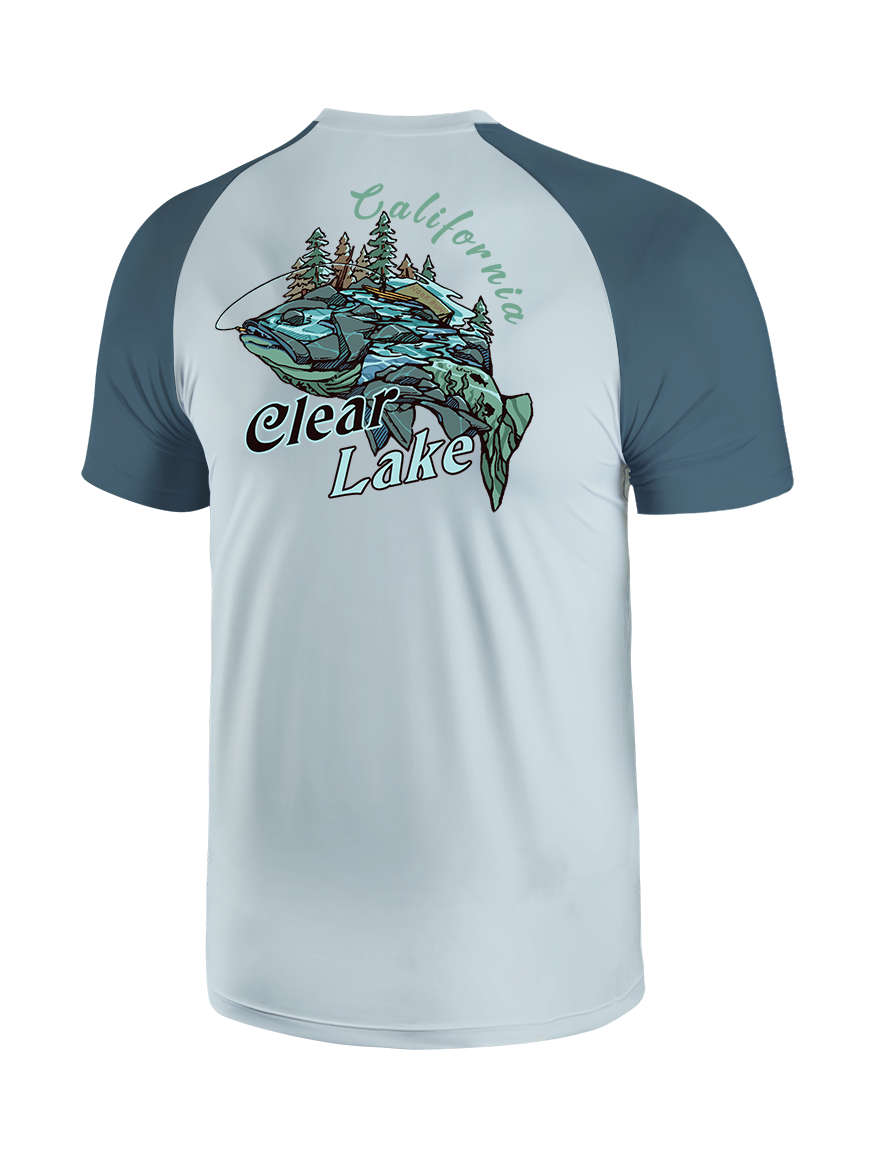 Reel Moments at Clear Lake Vibrant Fishing Tee