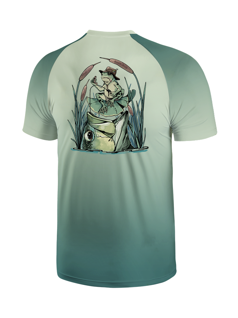 There's Always A Bigger Fish Gradient Fishing Tee