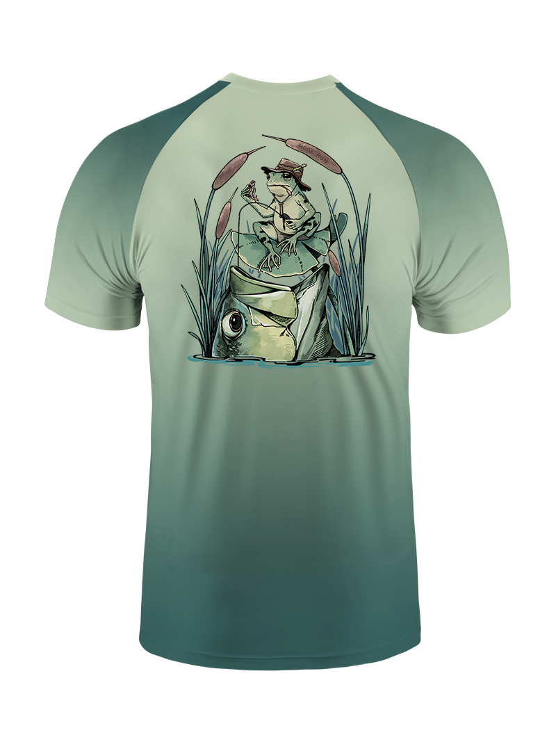 There's Always A Bigger Fish Gradient Fishing Tee