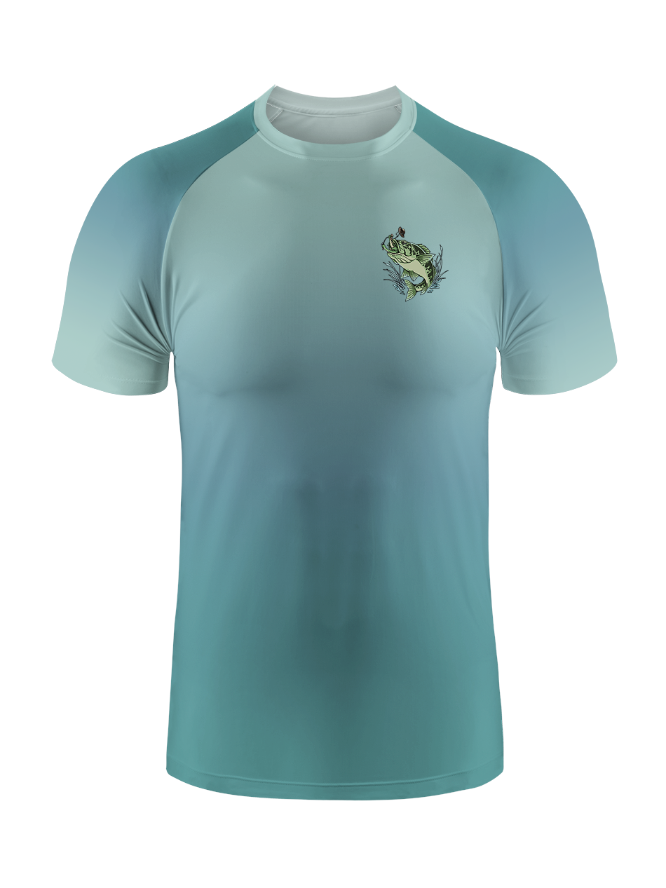 There's Always A Bigger Fish Gradient Fishing Tee