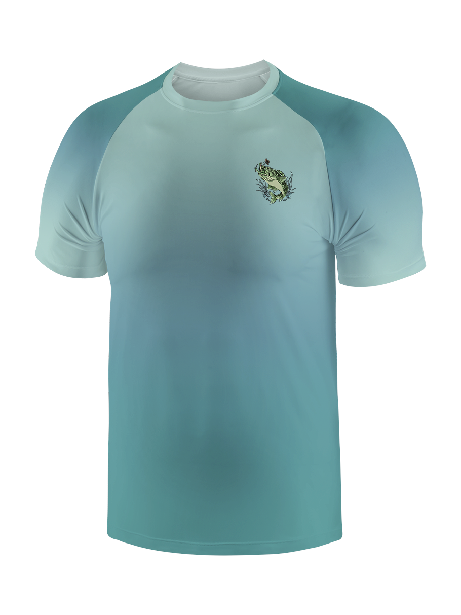 There's Always A Bigger Fish Gradient Fishing Tee