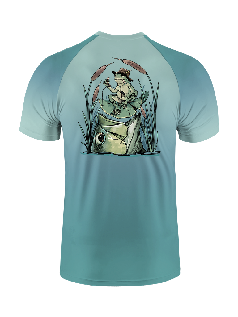 There's Always A Bigger Fish Gradient Fishing Tee