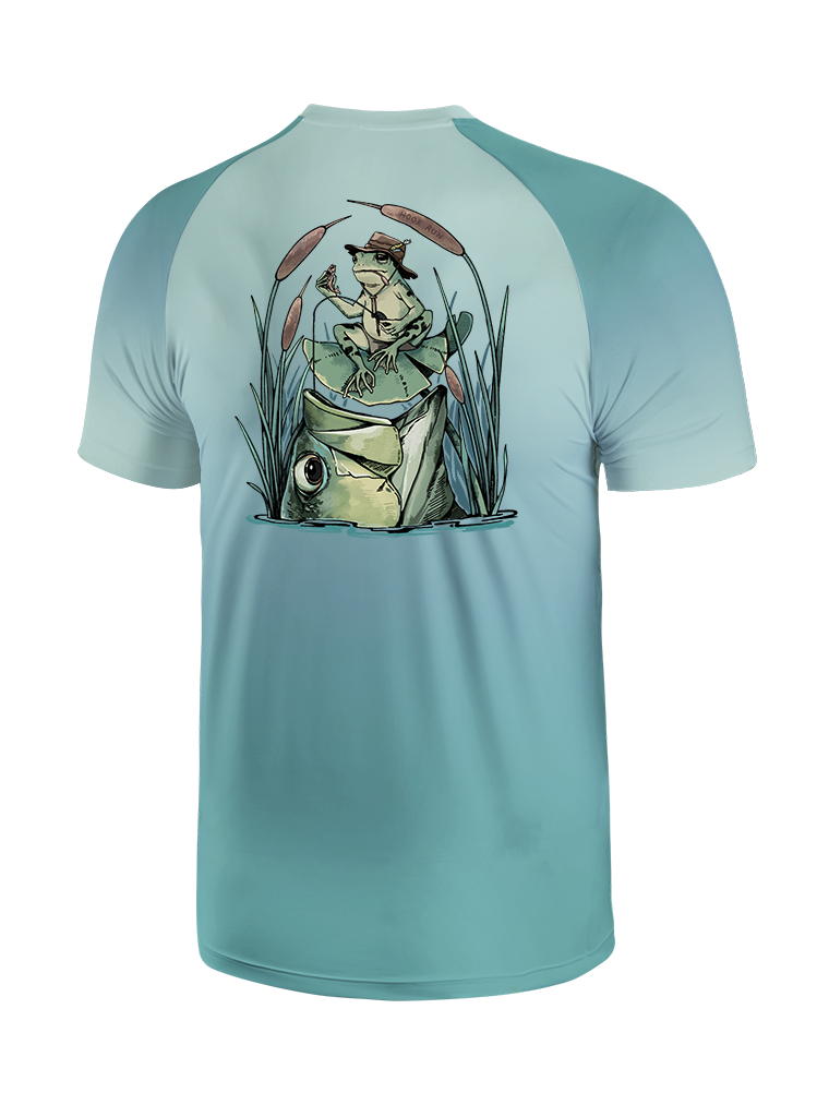 There's Always A Bigger Fish Gradient Fishing Tee
