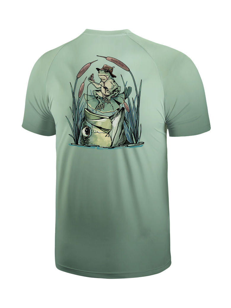There's Always A Bigger Fish Gradient Fishing Tee