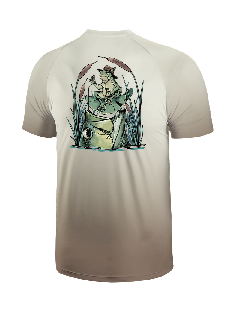 There's Always A Bigger Fish Gradient Fishing Tee