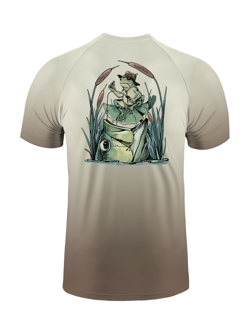 There's Always A Bigger Fish Gradient Fishing Tee