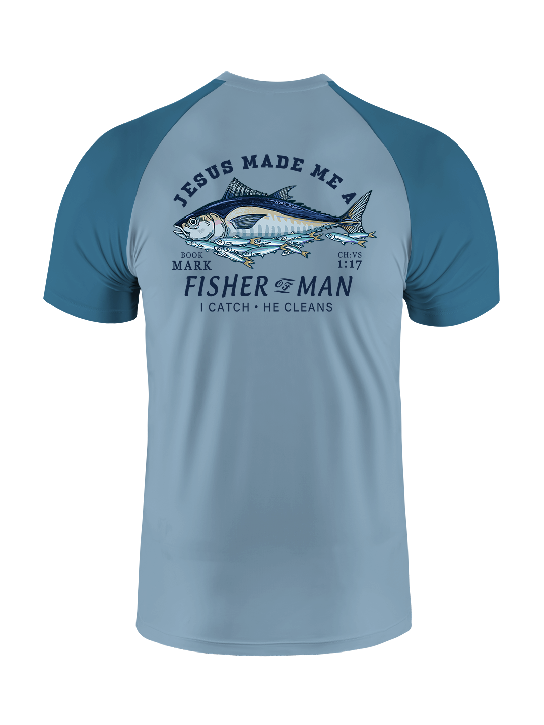 Matthew 4:19 God's Capture Vibrant Fishing Tee