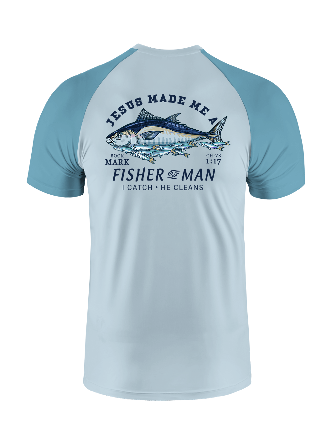 Matthew 4:19 God's Capture Vibrant Fishing Tee