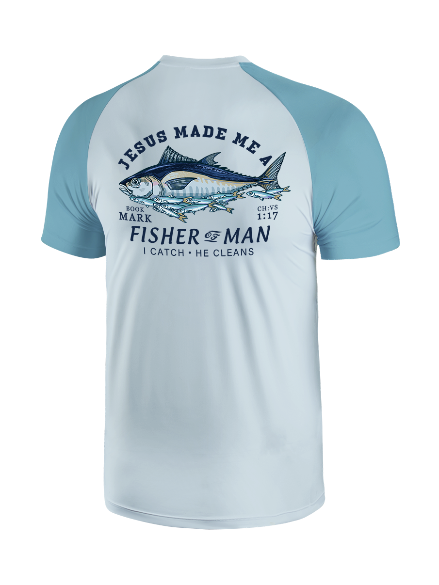 Matthew 4:19 God's Capture Vibrant Fishing Tee