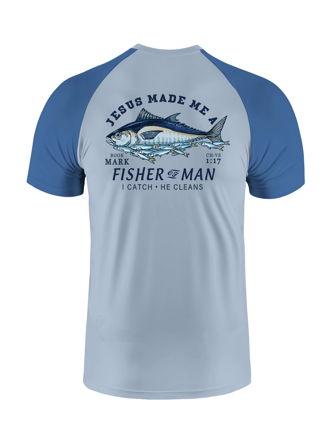 Matthew 4:19 God's Capture Vibrant Fishing Tee