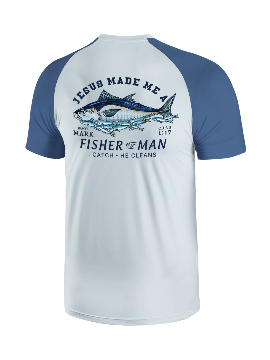 Matthew 4:19 God's Capture Vibrant Fishing Tee