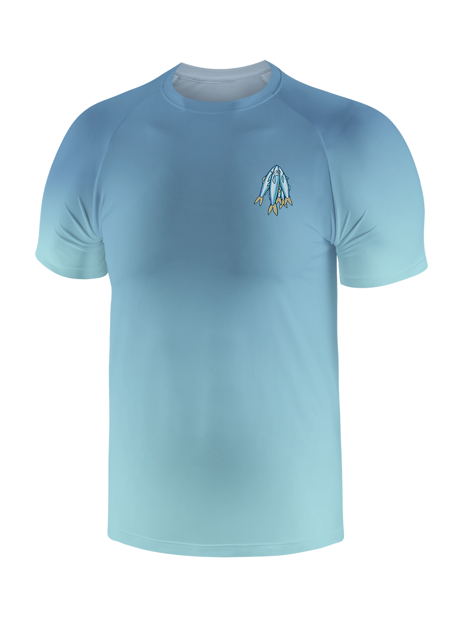Matthew 4:19 God's Capture Gradient Fishing Tee