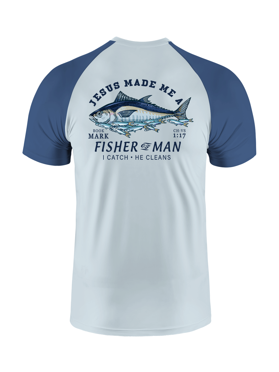 Matthew 4:19 God's Capture Vibrant Fishing Tee