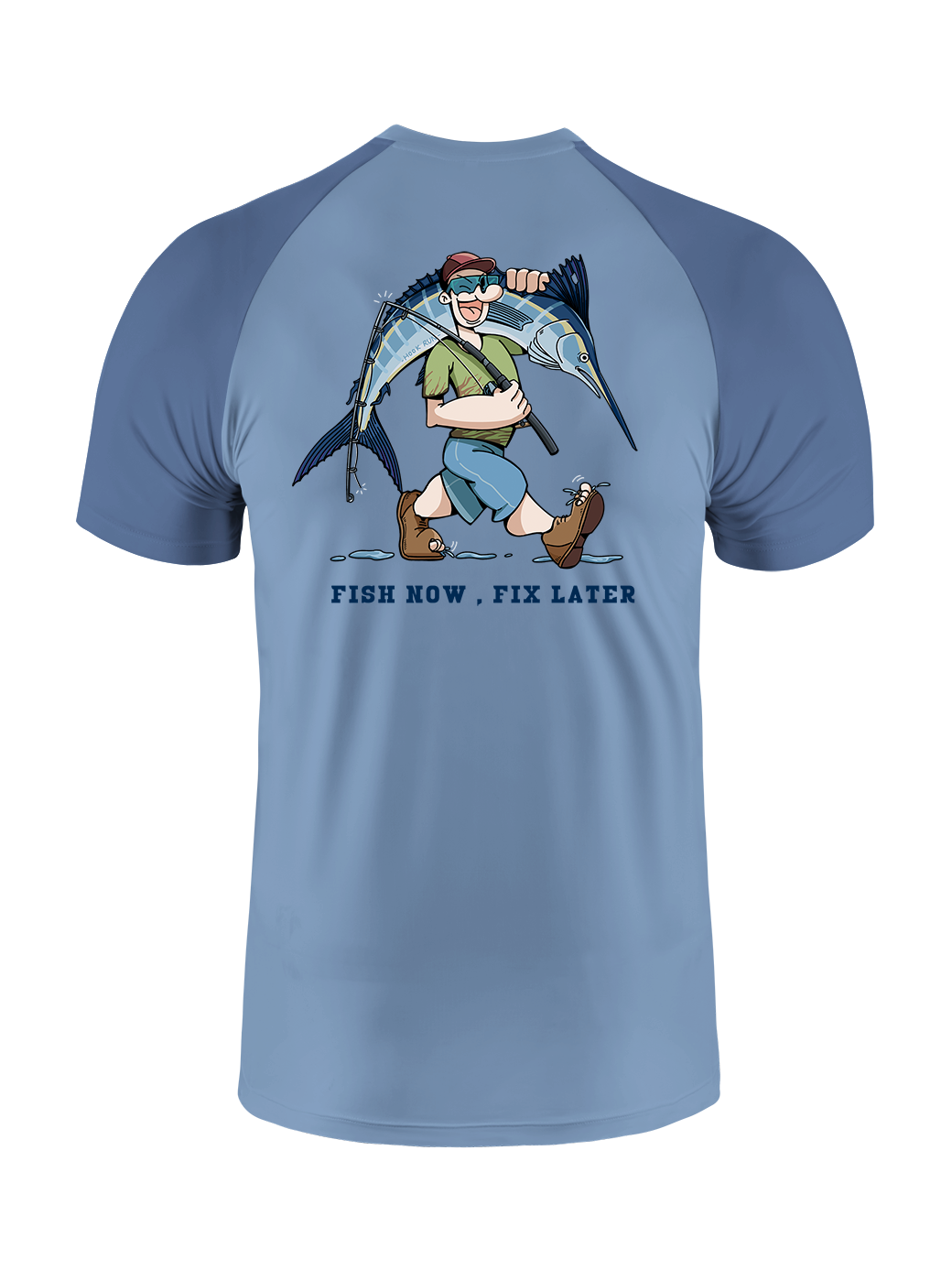 Fishing is the First Rule Vibrant Fishing Tee