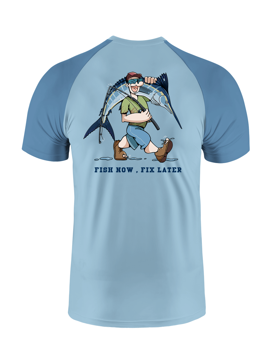 Fishing is the First Rule Vibrant Fishing Tee