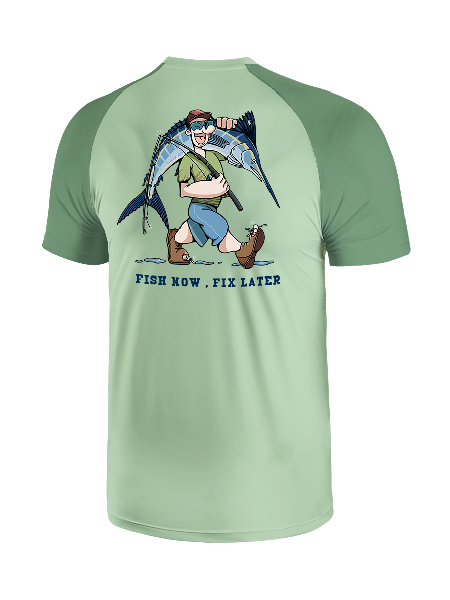 Fishing is the First Rule Vibrant Fishing Tee
