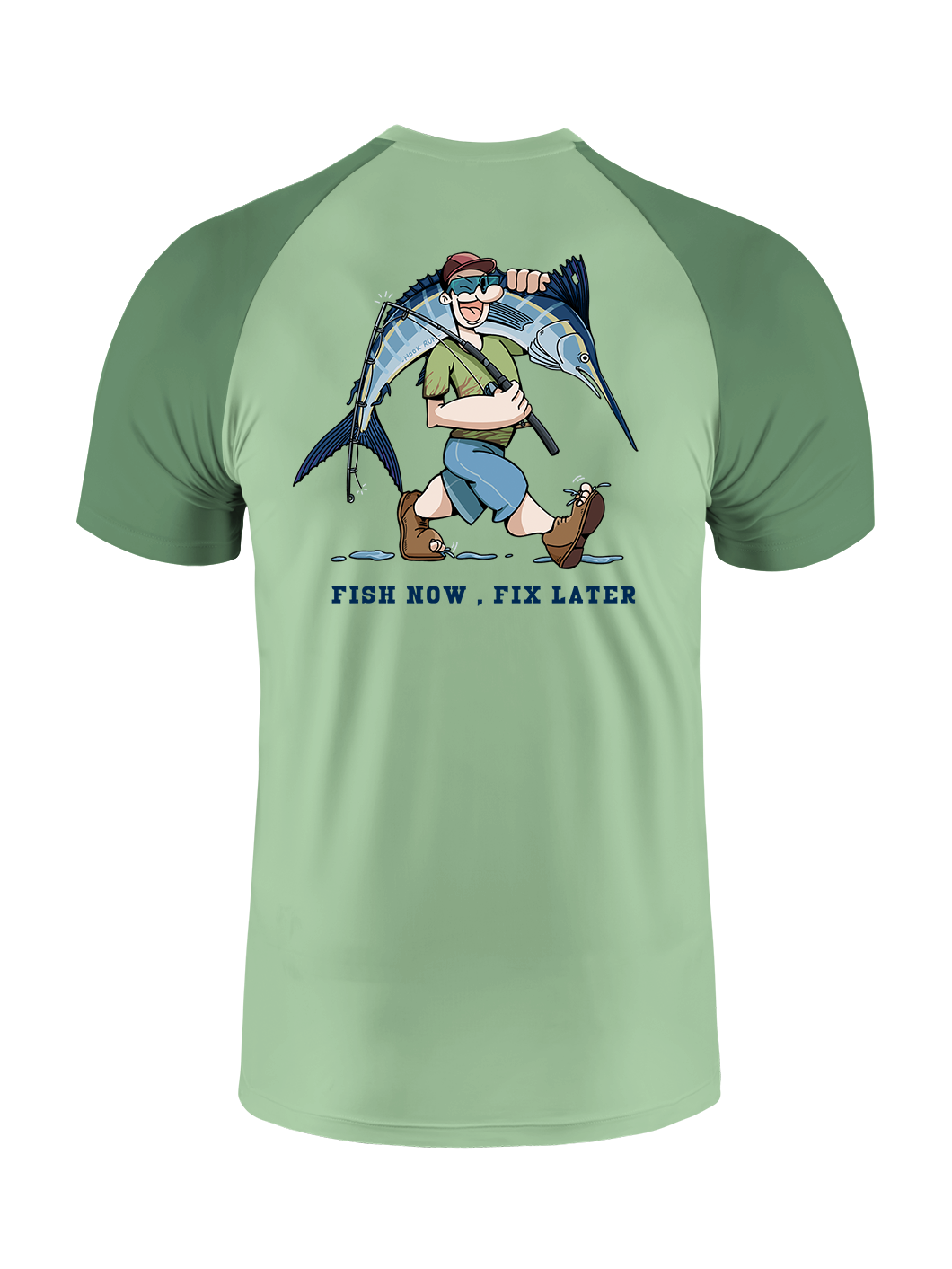 Fishing is the First Rule Vibrant Fishing Tee