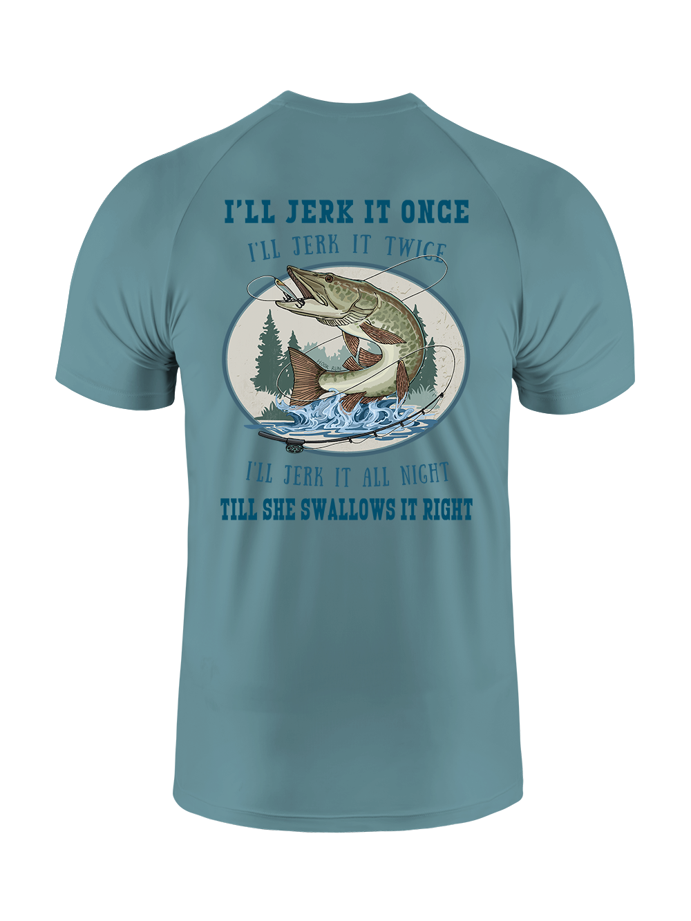 Muskie Madness Jerk and Reel UPF Tee