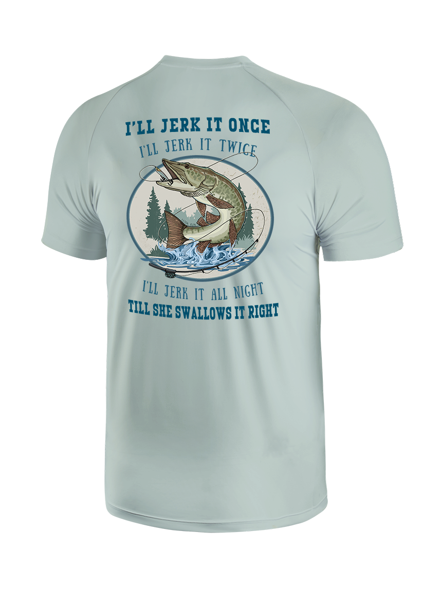 Muskie Madness Jerk and Reel UPF Tee