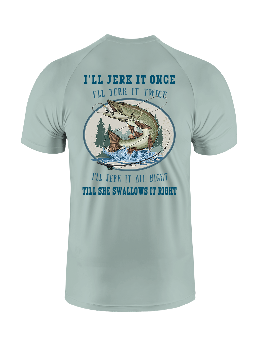 Muskie Madness Jerk and Reel UPF Tee