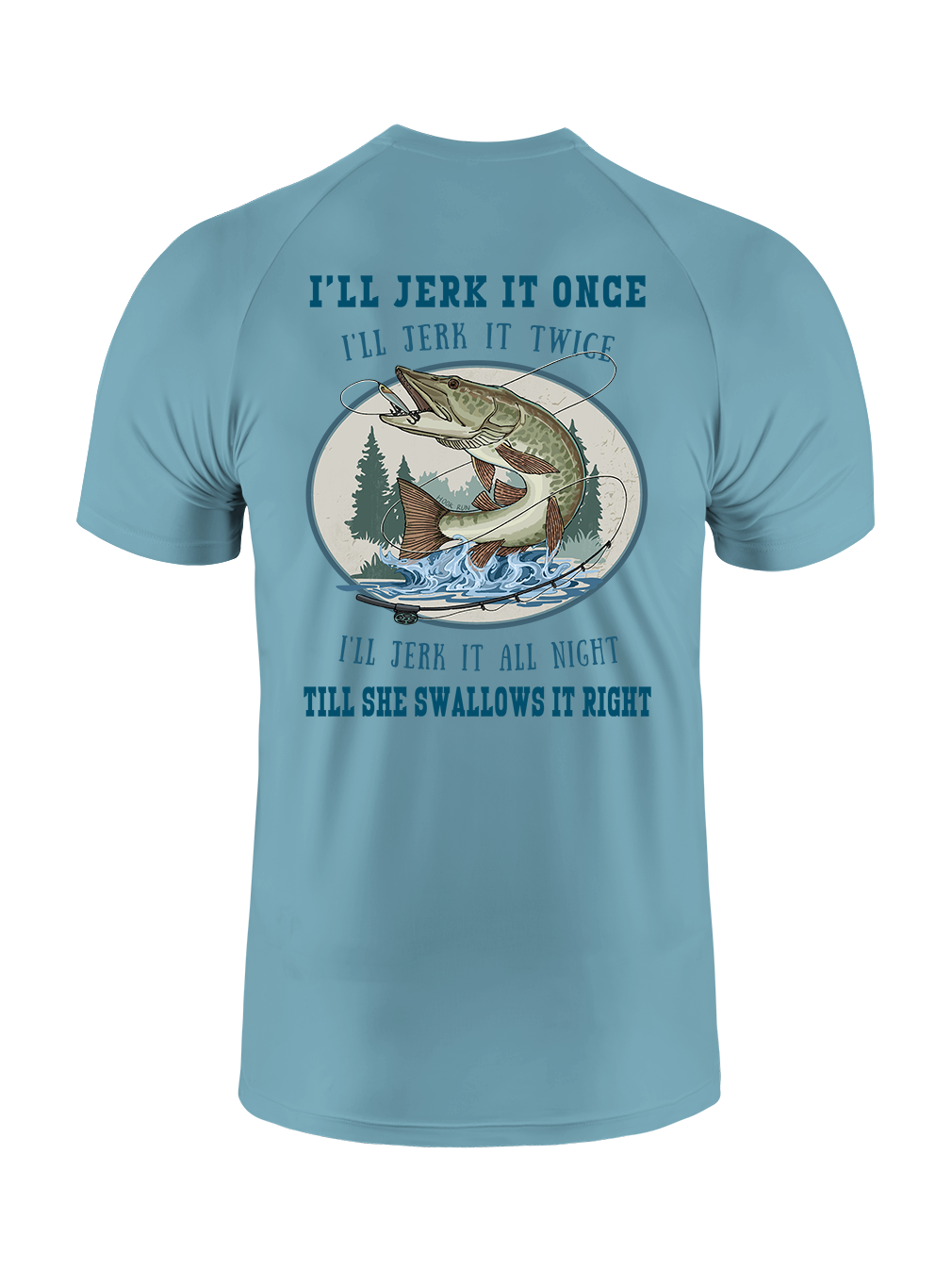 Muskie Madness Jerk and Reel UPF Tee