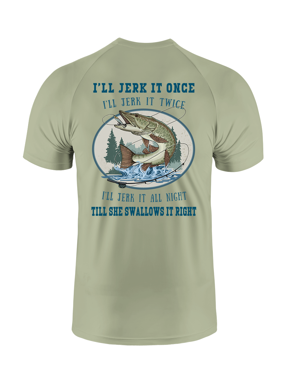 Muskie Madness Jerk and Reel UPF Tee