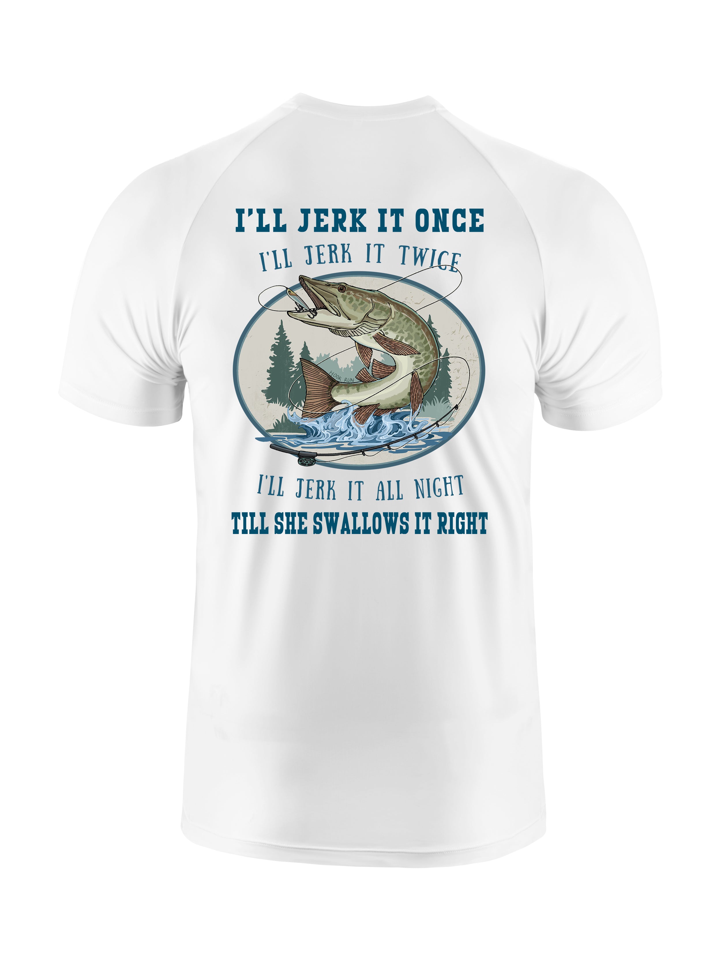 Muskie Madness Jerk and Reel UPF Tee