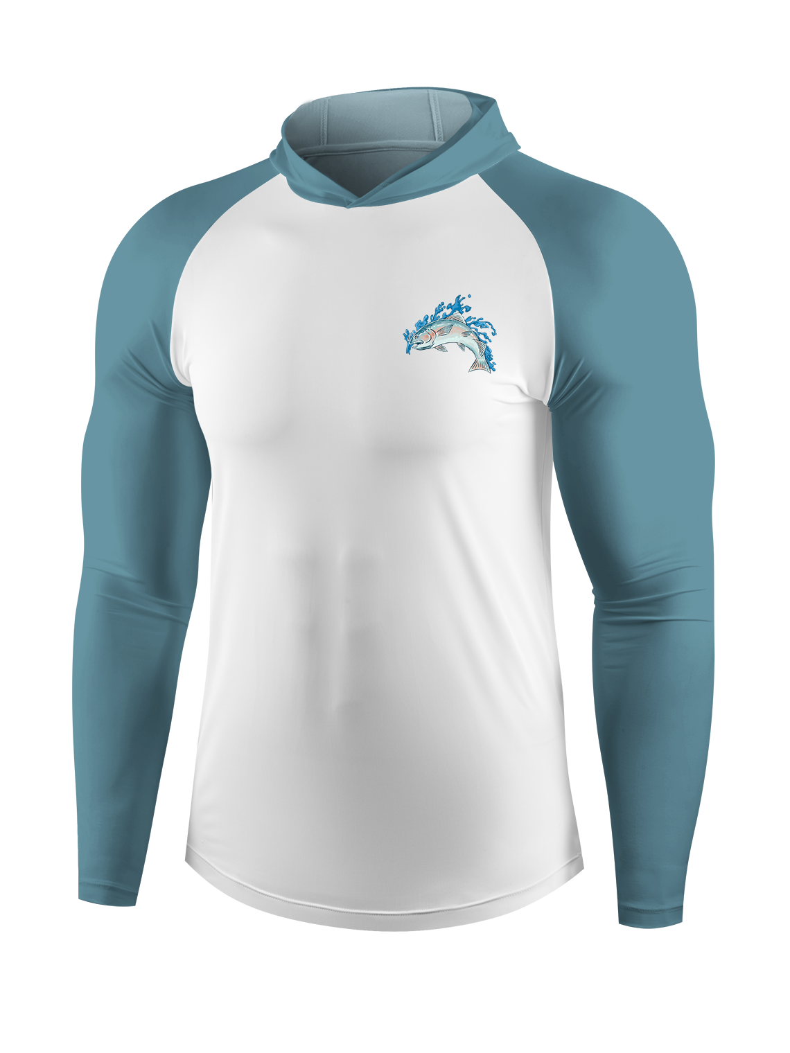 Salmon Harmony Waters UPF Hoodie