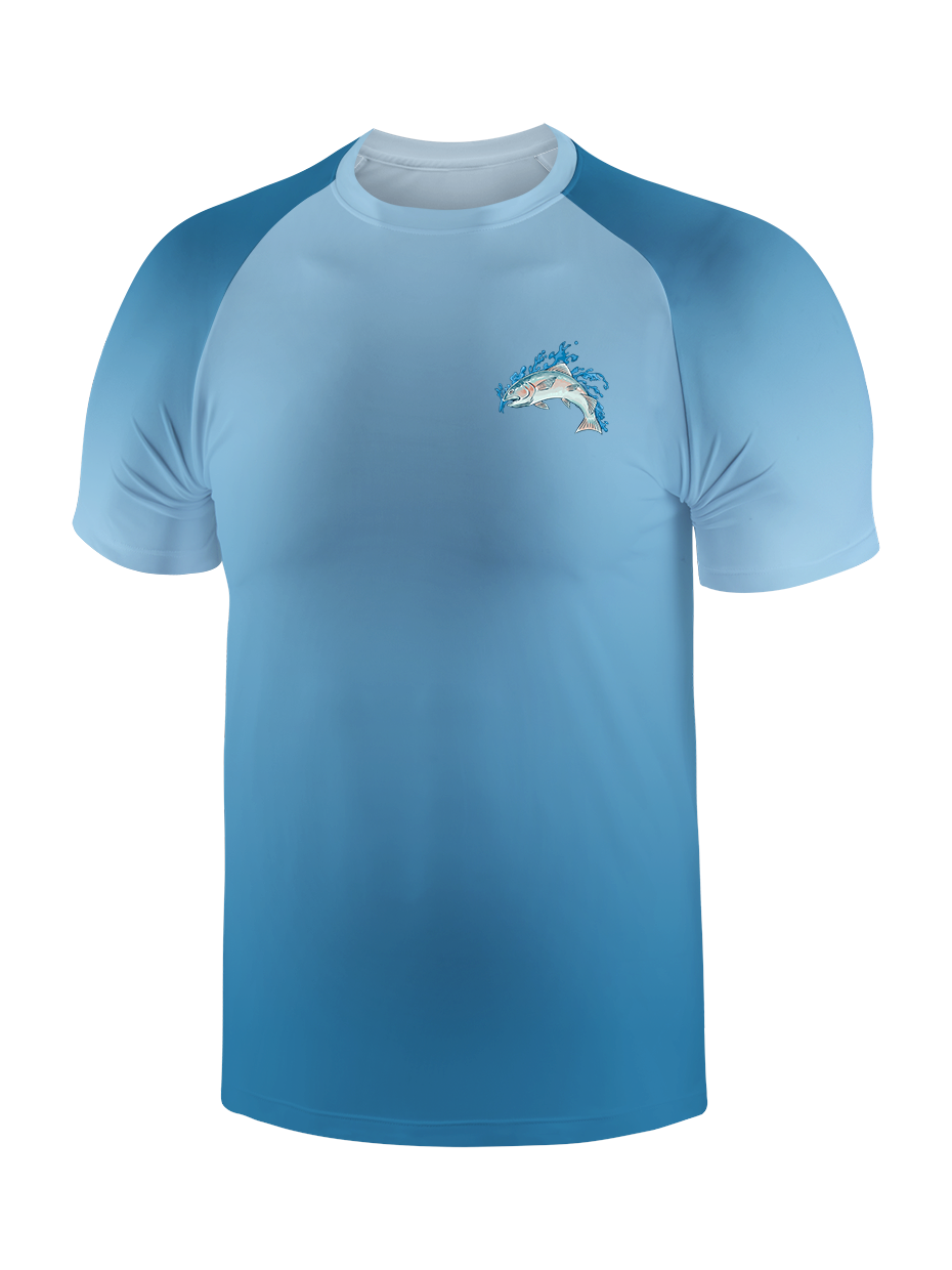 Salmon Harmony Waters Gradient Fishing Tee