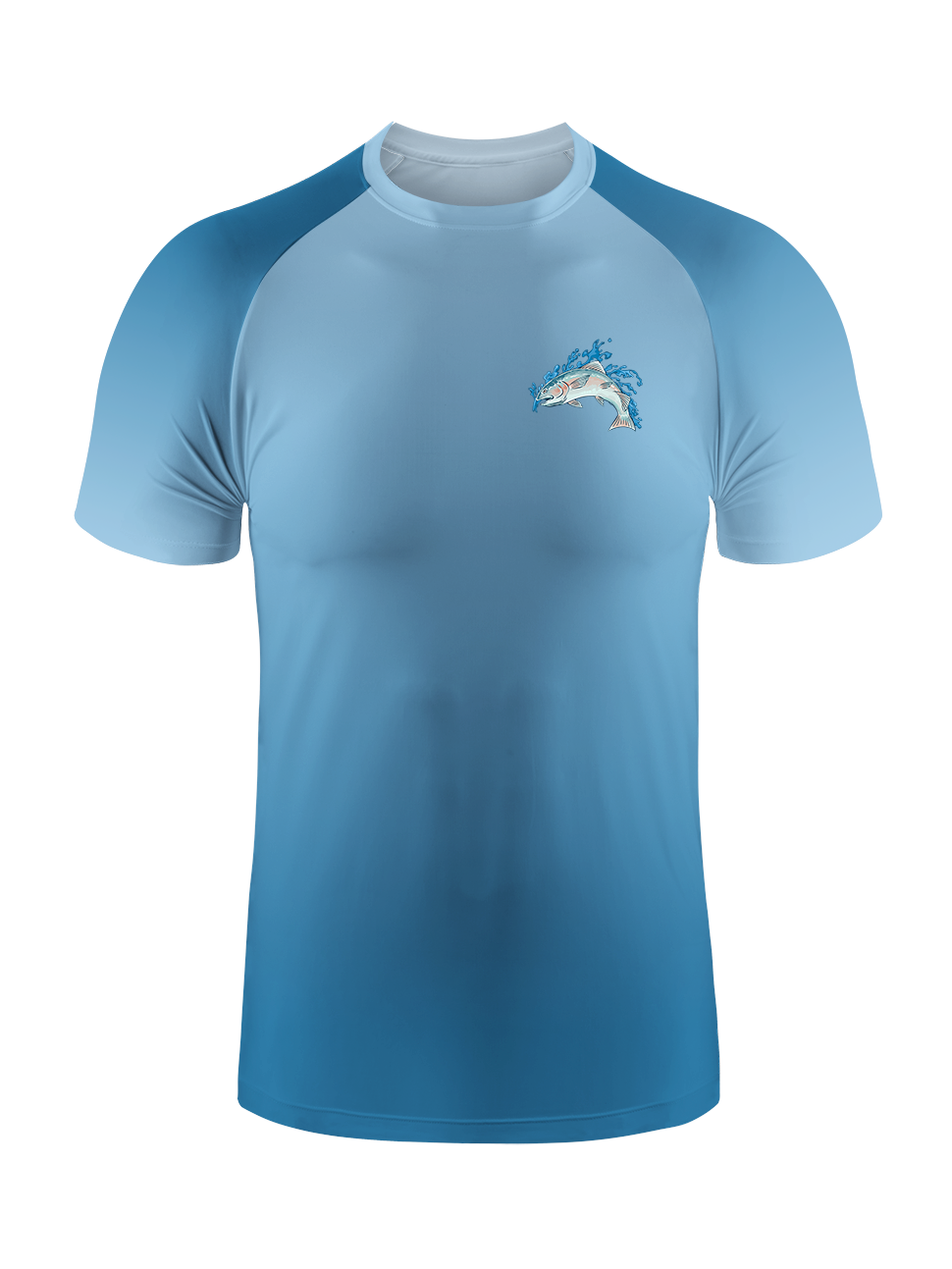 Salmon Harmony Waters Gradient Fishing Tee