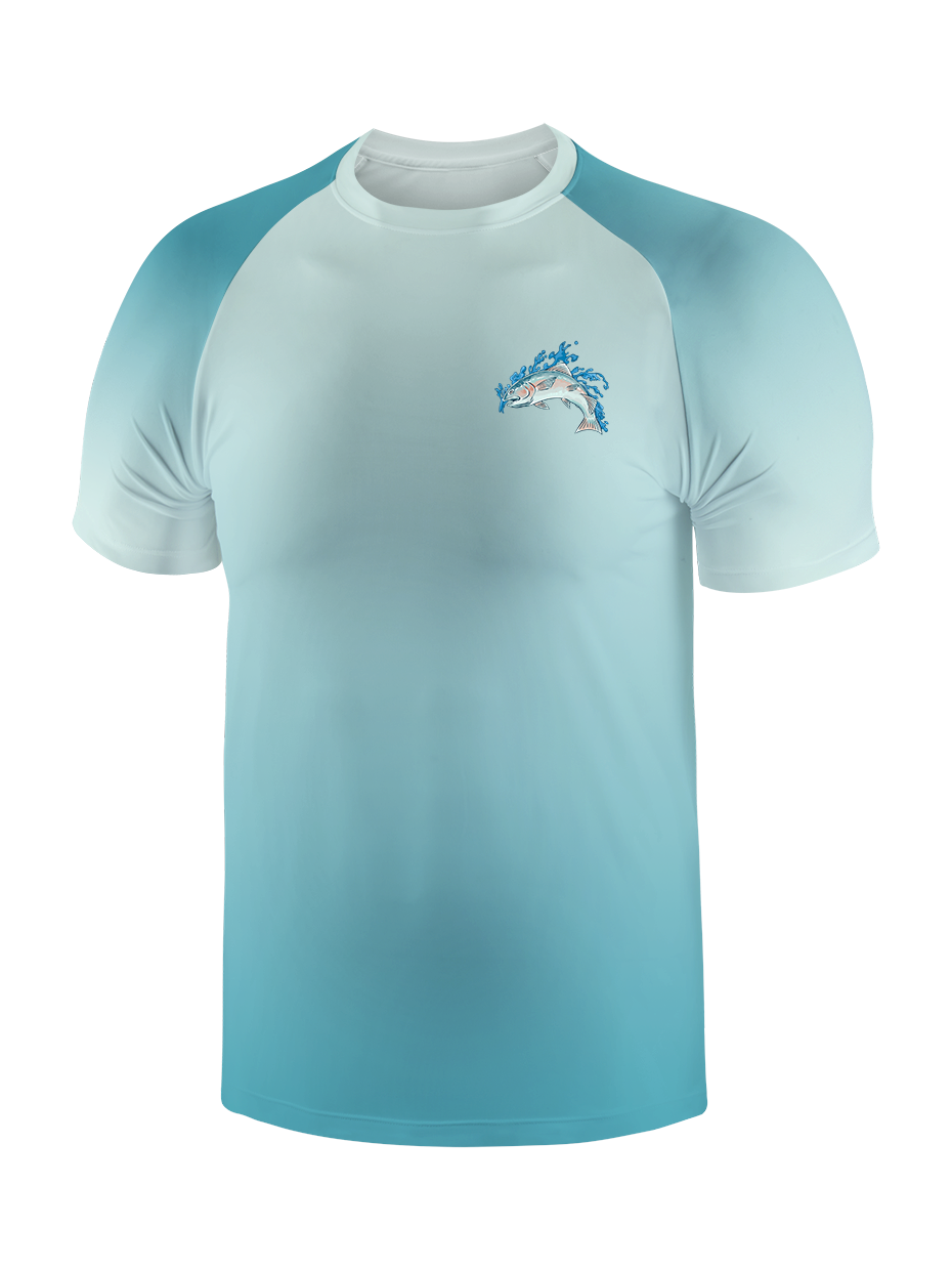 Salmon Harmony Waters Gradient Fishing Tee