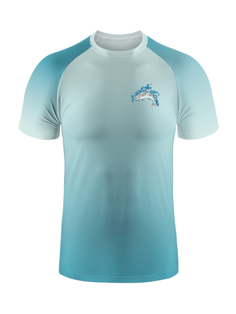Salmon Harmony Waters Gradient Fishing Tee