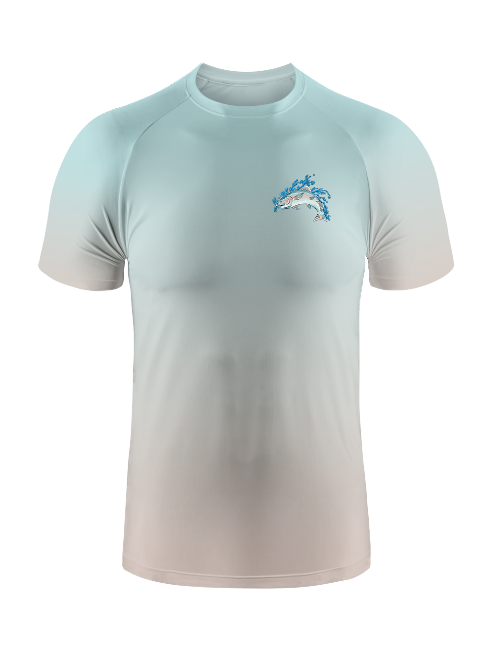 Salmon Harmony Waters Gradient Fishing Tee