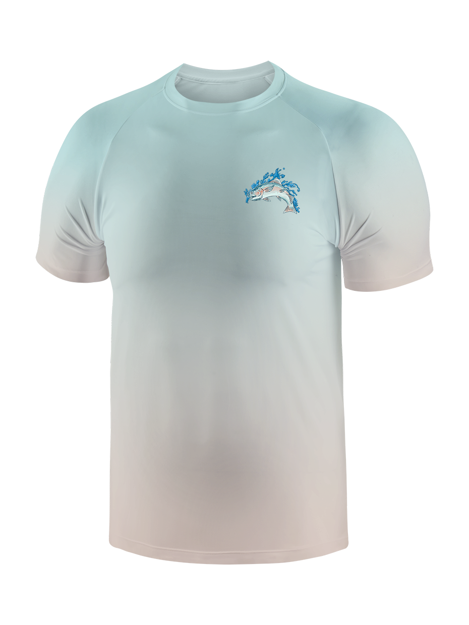 Salmon Harmony Waters Gradient Fishing Tee