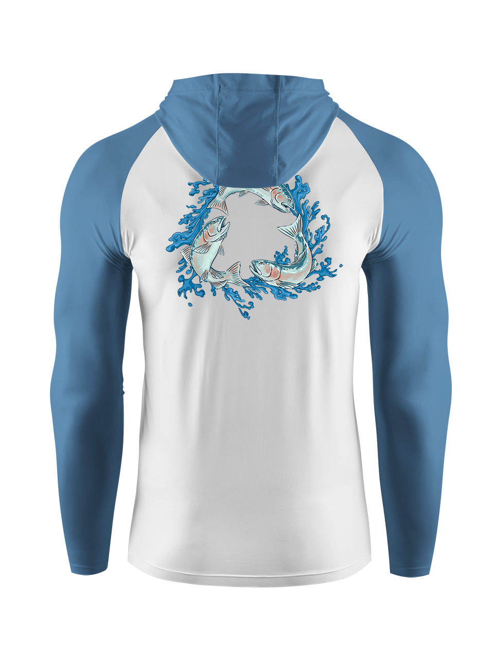 Salmon Harmony Waters UPF Hoodie
