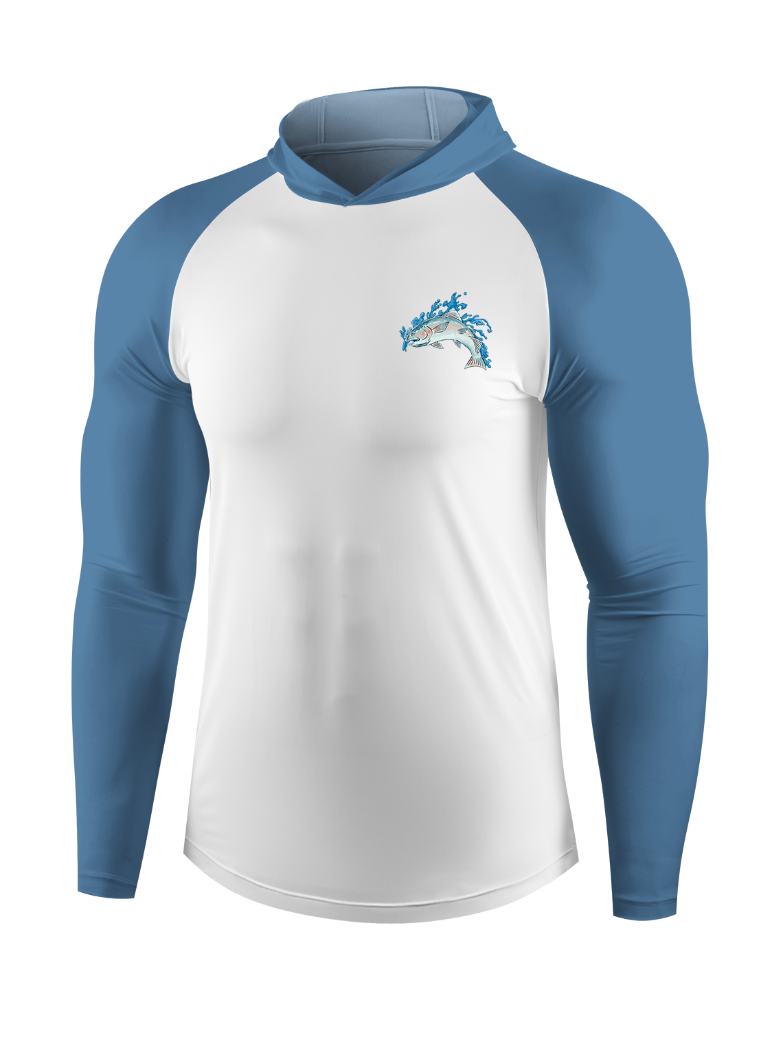 Salmon Harmony Waters UPF Hoodie