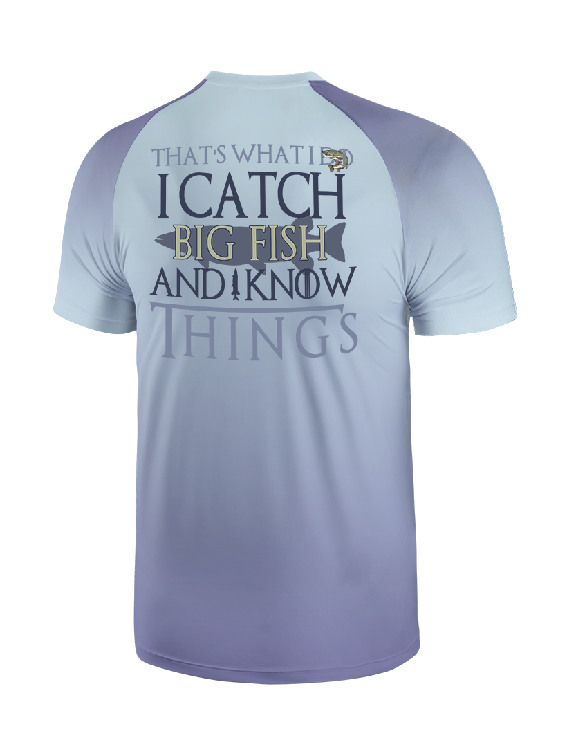 Big Catch Wisdom Gradient Fishing Tee